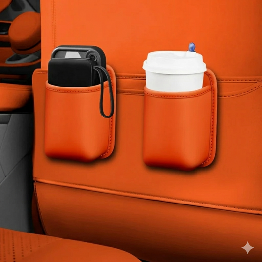 2-in-1 Nahkainen auton mukiteline